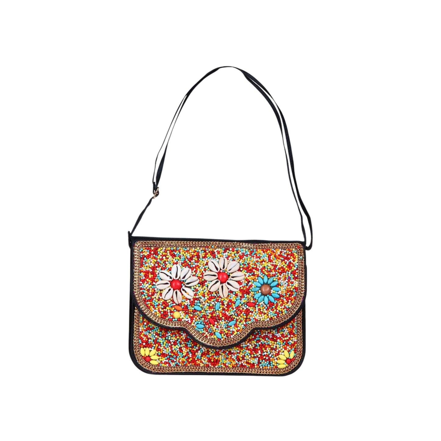 Casual Colorful Beads Cross Body Bag