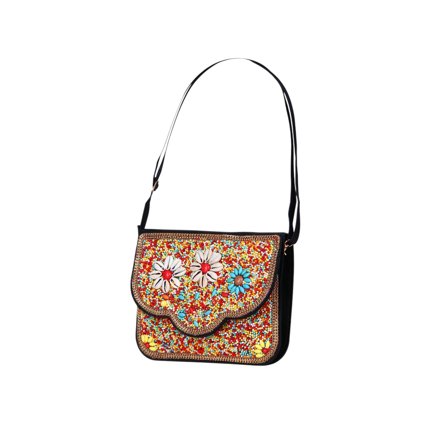 Casual Colorful Beads Cross Body Bag