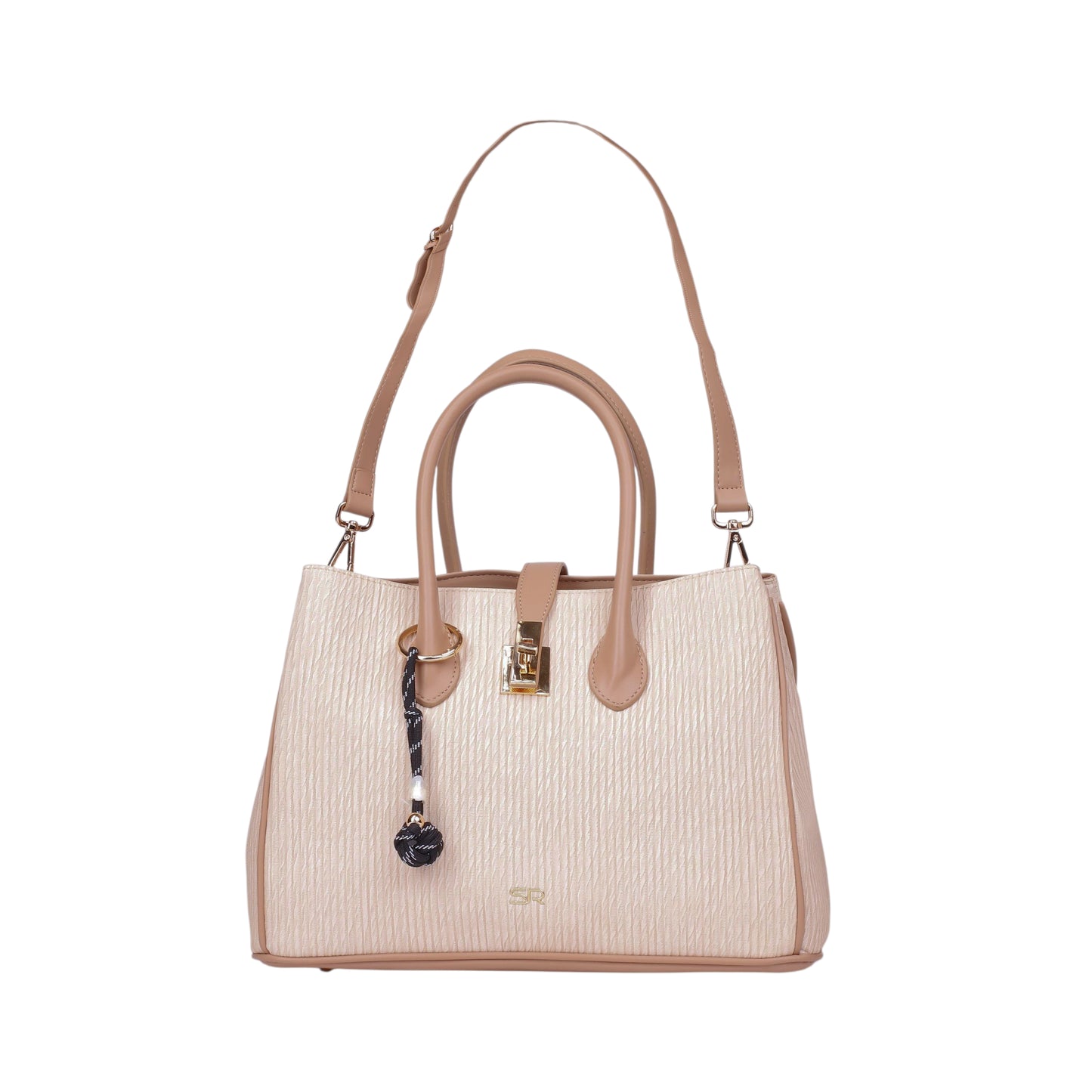 Twist Lock Handbag with Strap