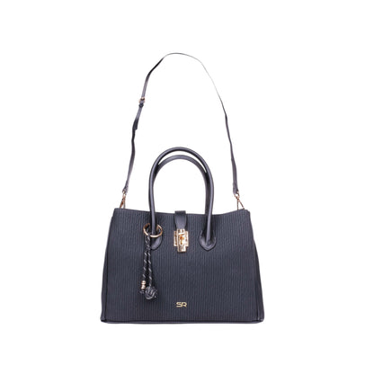 Twist Lock Handbag with Strap