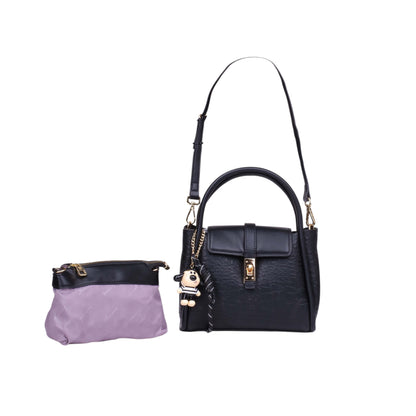 Flap Handbag with Pouch