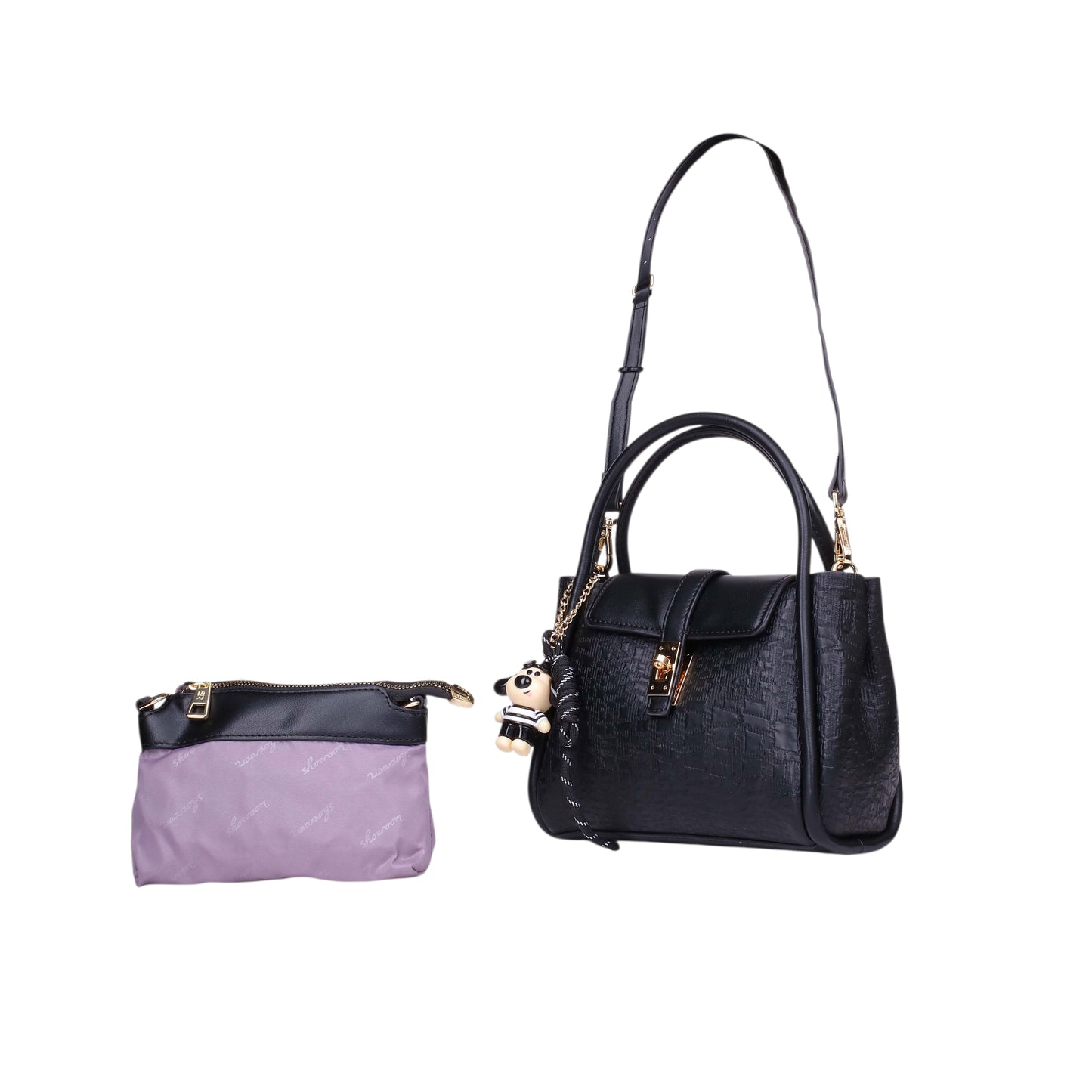 Flap Handbag with Pouch