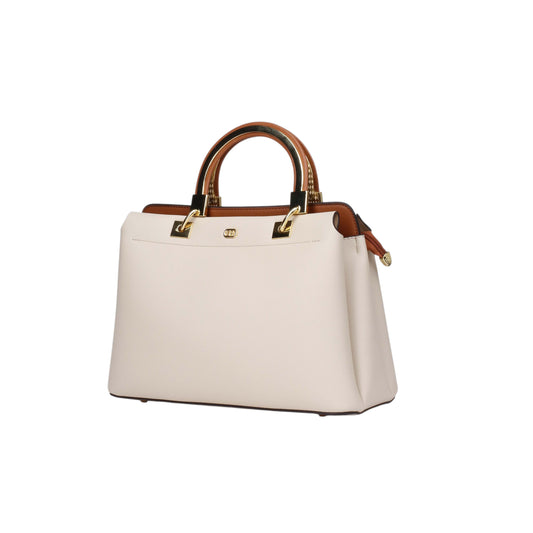 Stylish Handbag with Metal Handle