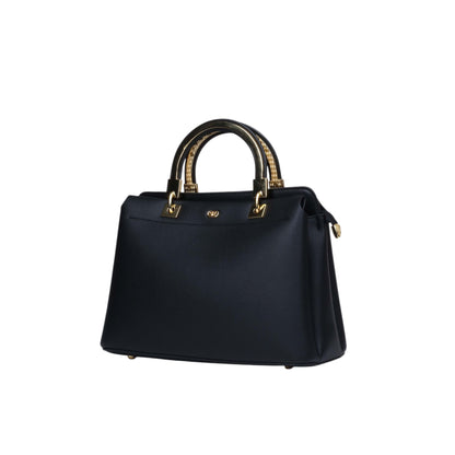 Stylish Handbag with Metal Handle