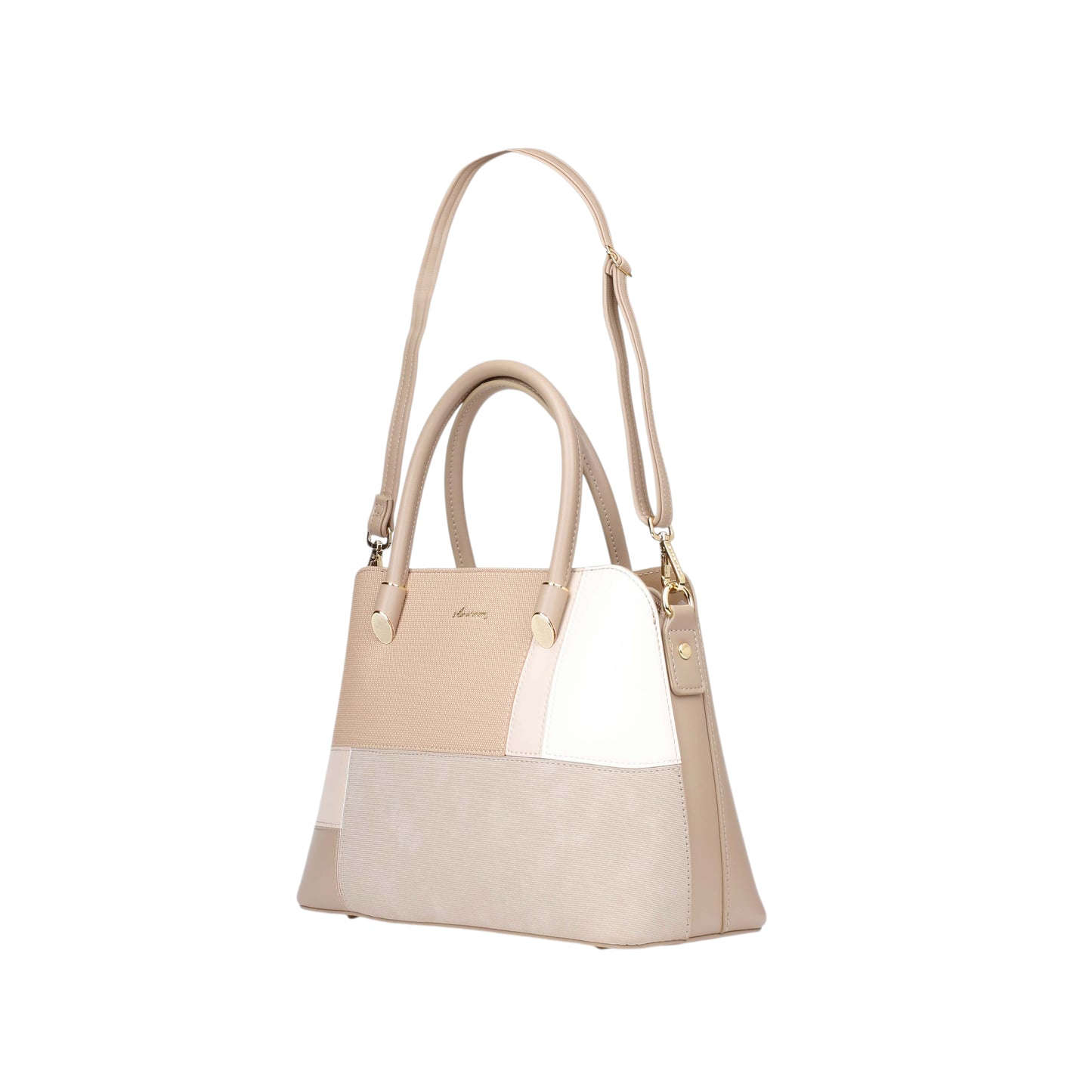 Monochromatic Handbag with Strap