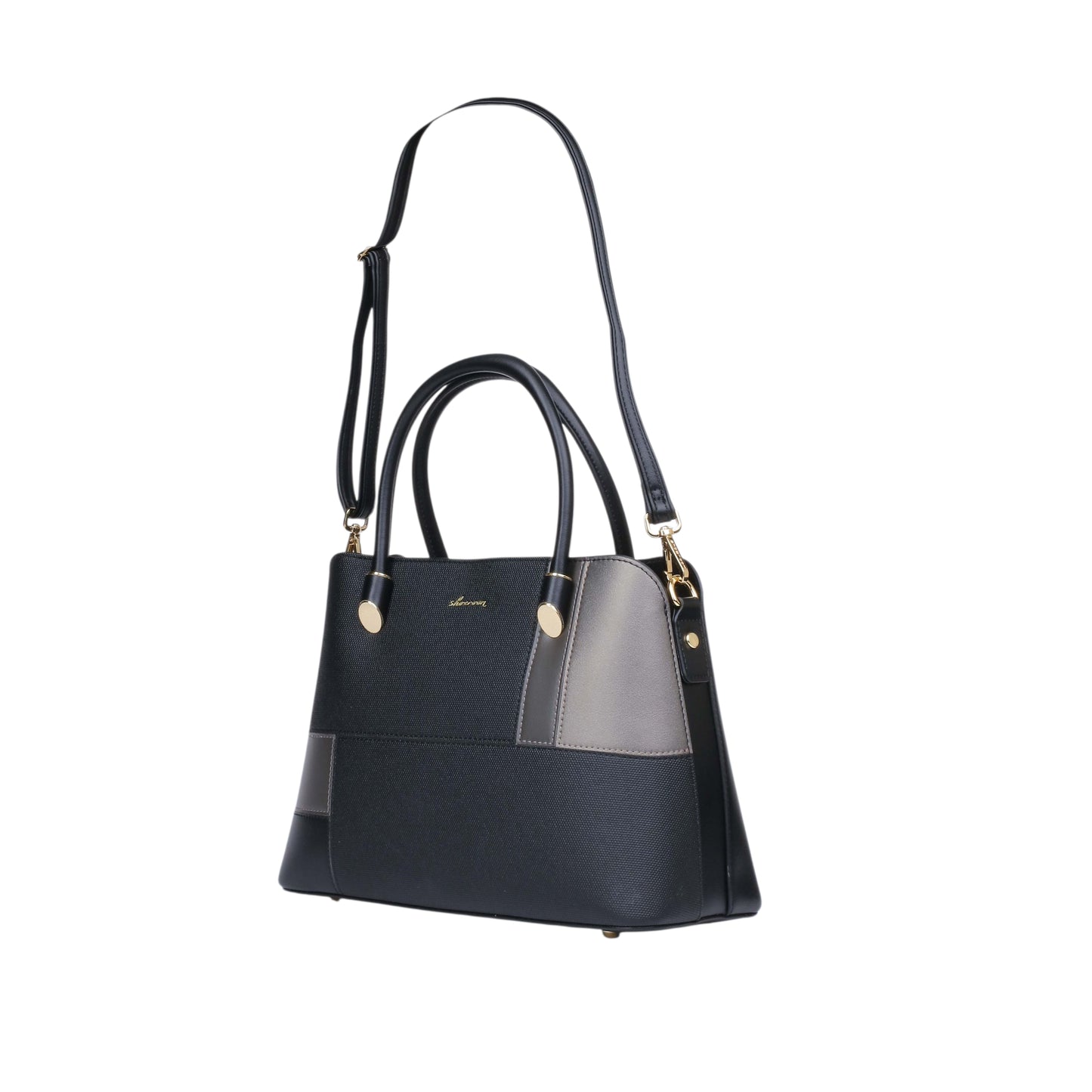 Monochromatic Handbag with Strap