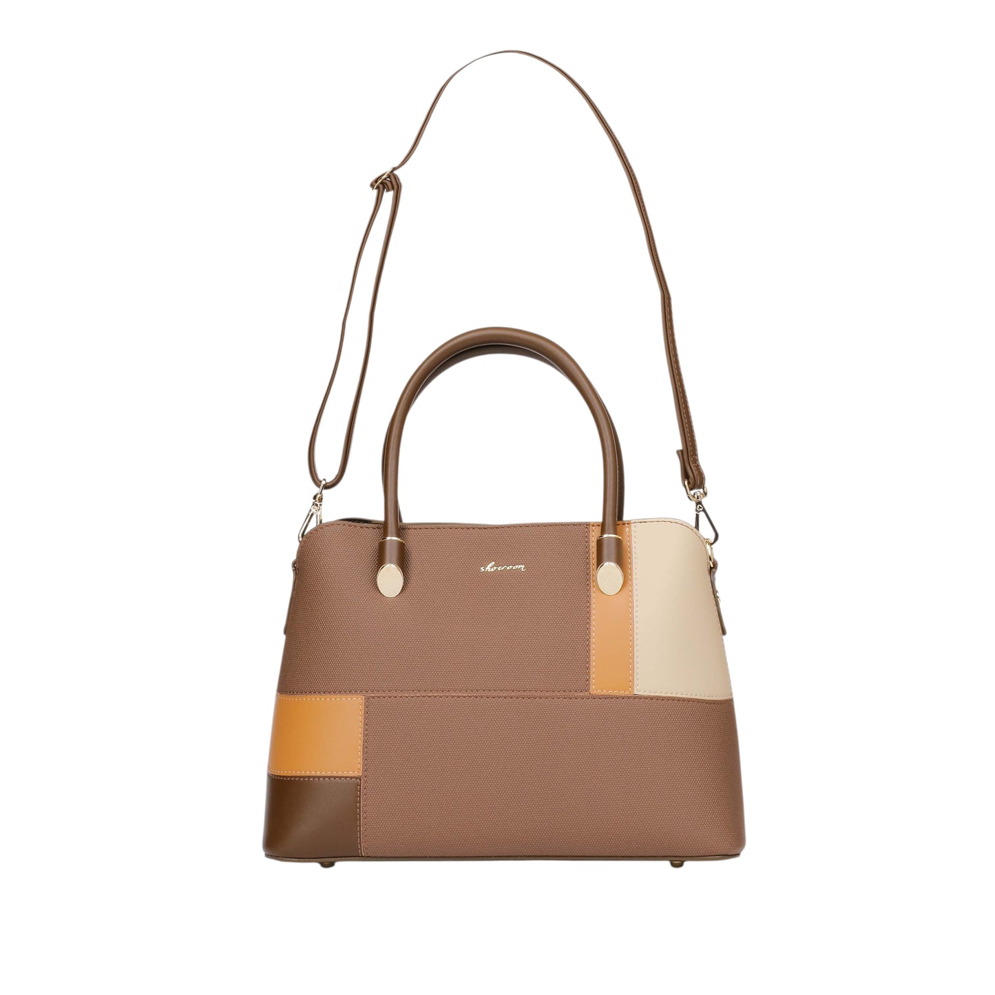 Monochromatic Handbag with Strap