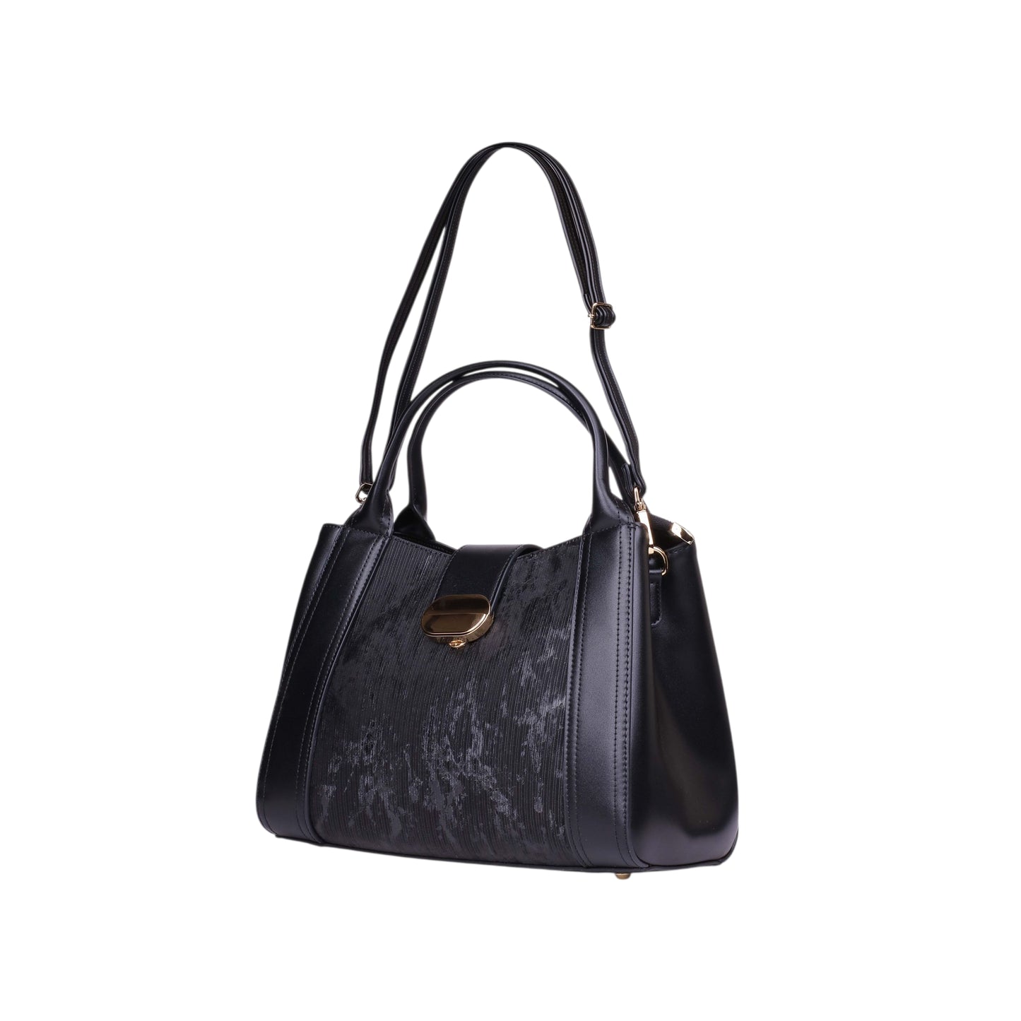 Comfy Textured Leather Handbag