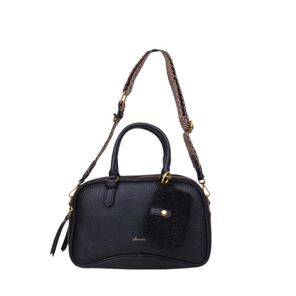 Hand Bag With Front Fur Wallet