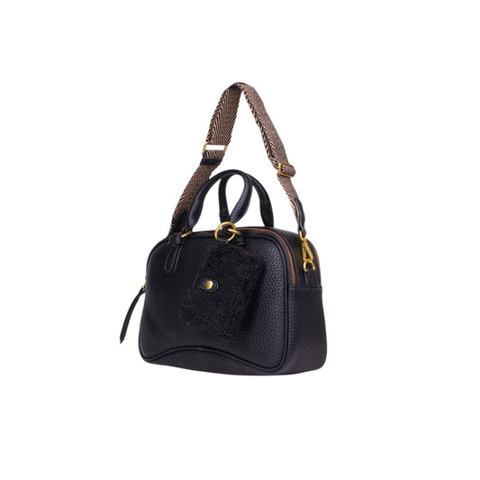 Hand Bag With Front Fur Wallet