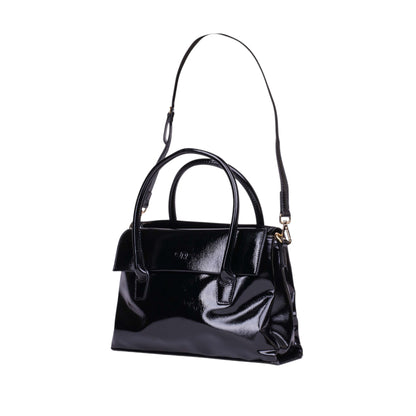 Shiny Patent Leather Handbag