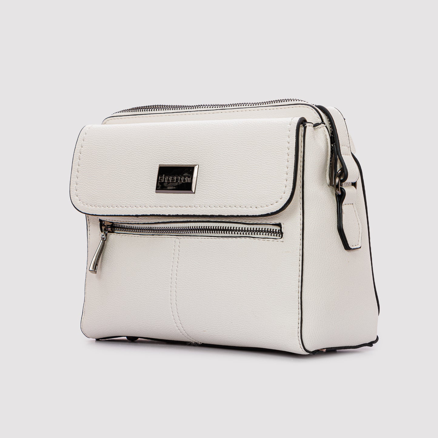 Front & Back Zip Pockets Crossbody Bag