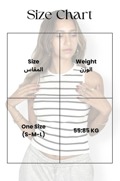 تانك توب ديربي بدون أكمام أبيض