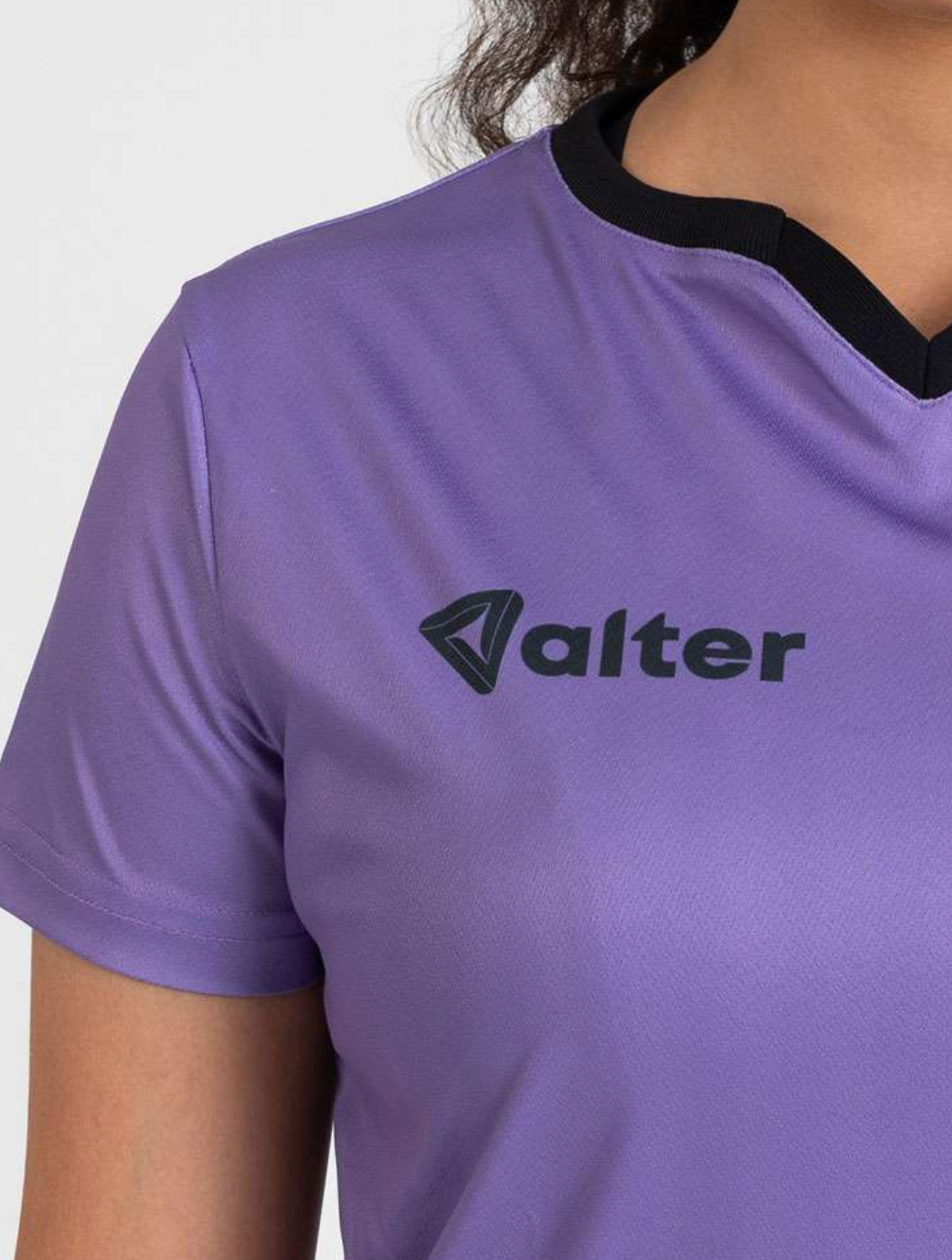 Alter Purple Dri-Fit Sports T-shirt for Girls