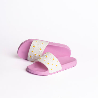 Flowers Upper Slides for Baby Girls