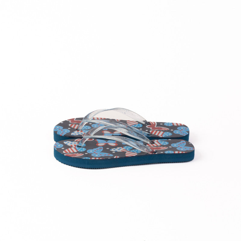 Onda Butterfly Printed Flip Flops for Girls