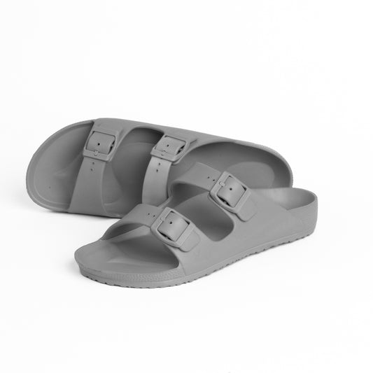 Gray Comfy Jet Slides