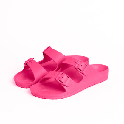 Fuchsia Jet Comfy Slides