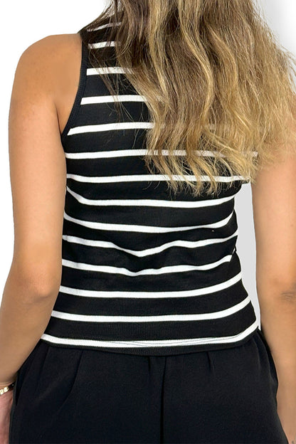 تانك توب ديربي بدون أكمام أسود