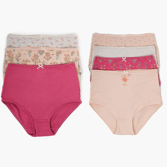 Pack of 7 Colored Full Brief Panties