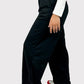 SO-OFF Black Wide Leg Sweatpants