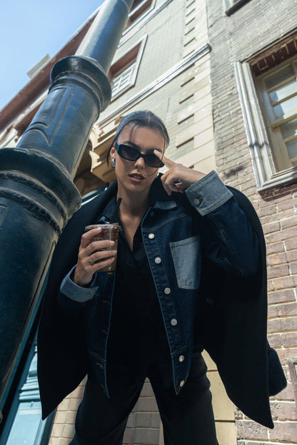 Two-Tone Denim Jacket