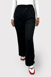 SO-OFF Black Wide Leg Sweatpants