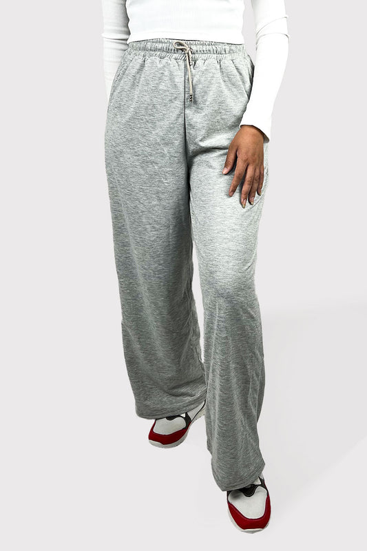 SO-OFF Gray Wide Leg Sweatpants