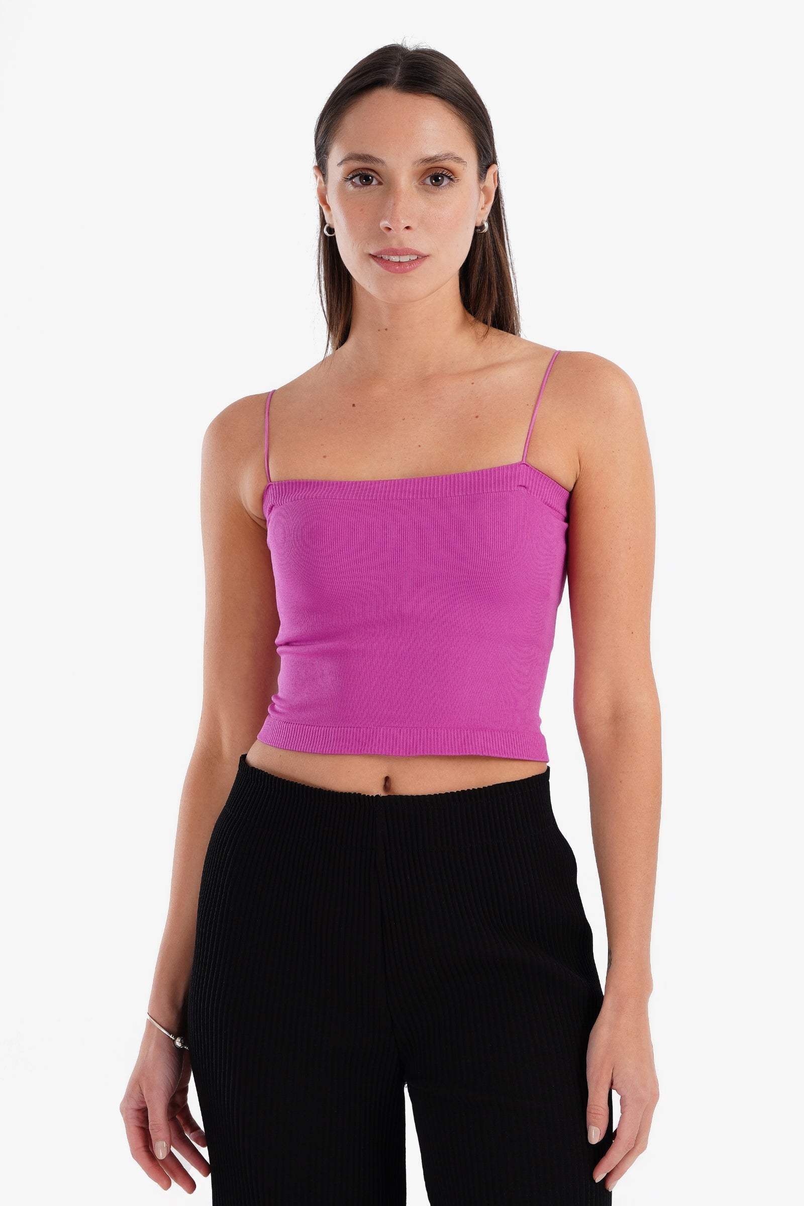 Spaghetti Straps Cropped Top - Carina - ??Ã¢â‚¬â„¢????????ÃƒÂ±??Ã¯Â¿Â½ÃƒÂ¿??Ã†â€™?ÃƒÂ¿????
