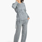 Carina Heather Grey Knitted Pyjama Set