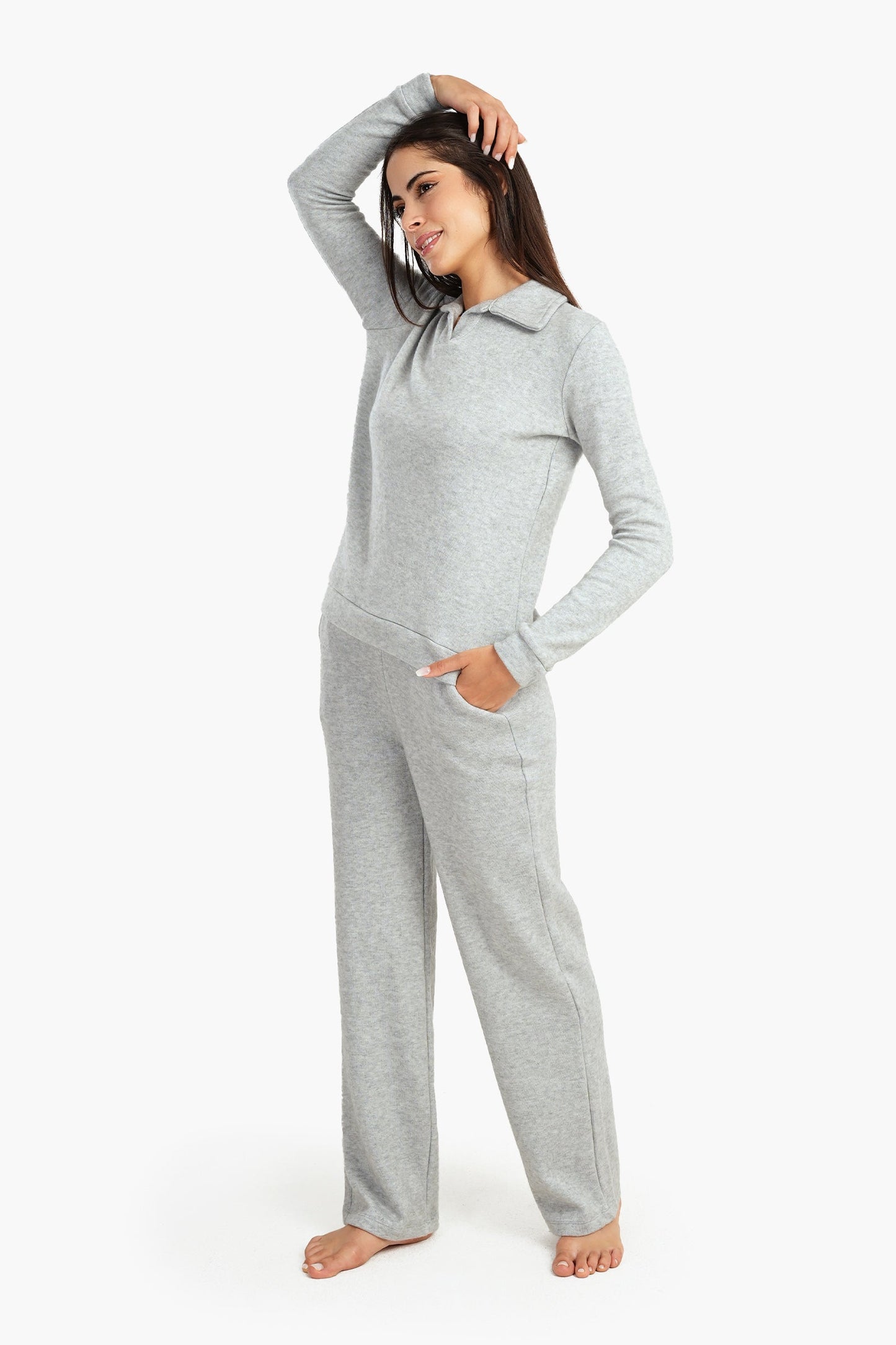 Carina Heather Pattern Pyjama Set