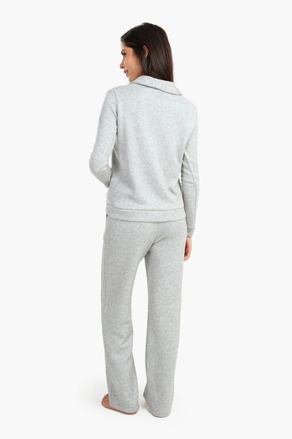 طقم بيجامة بنقشة هيذر