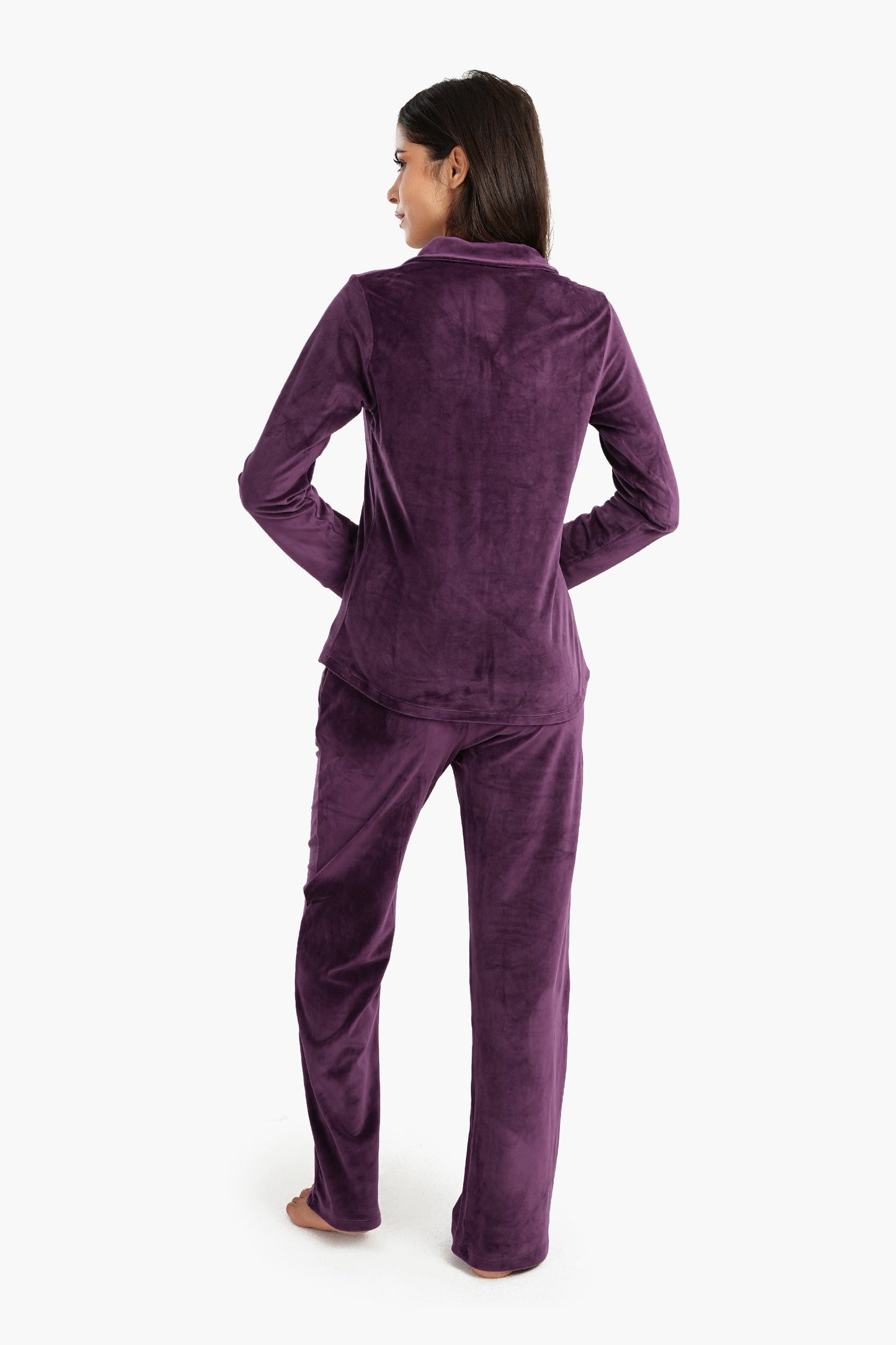 Carina Velvet Classic Pyjama Set