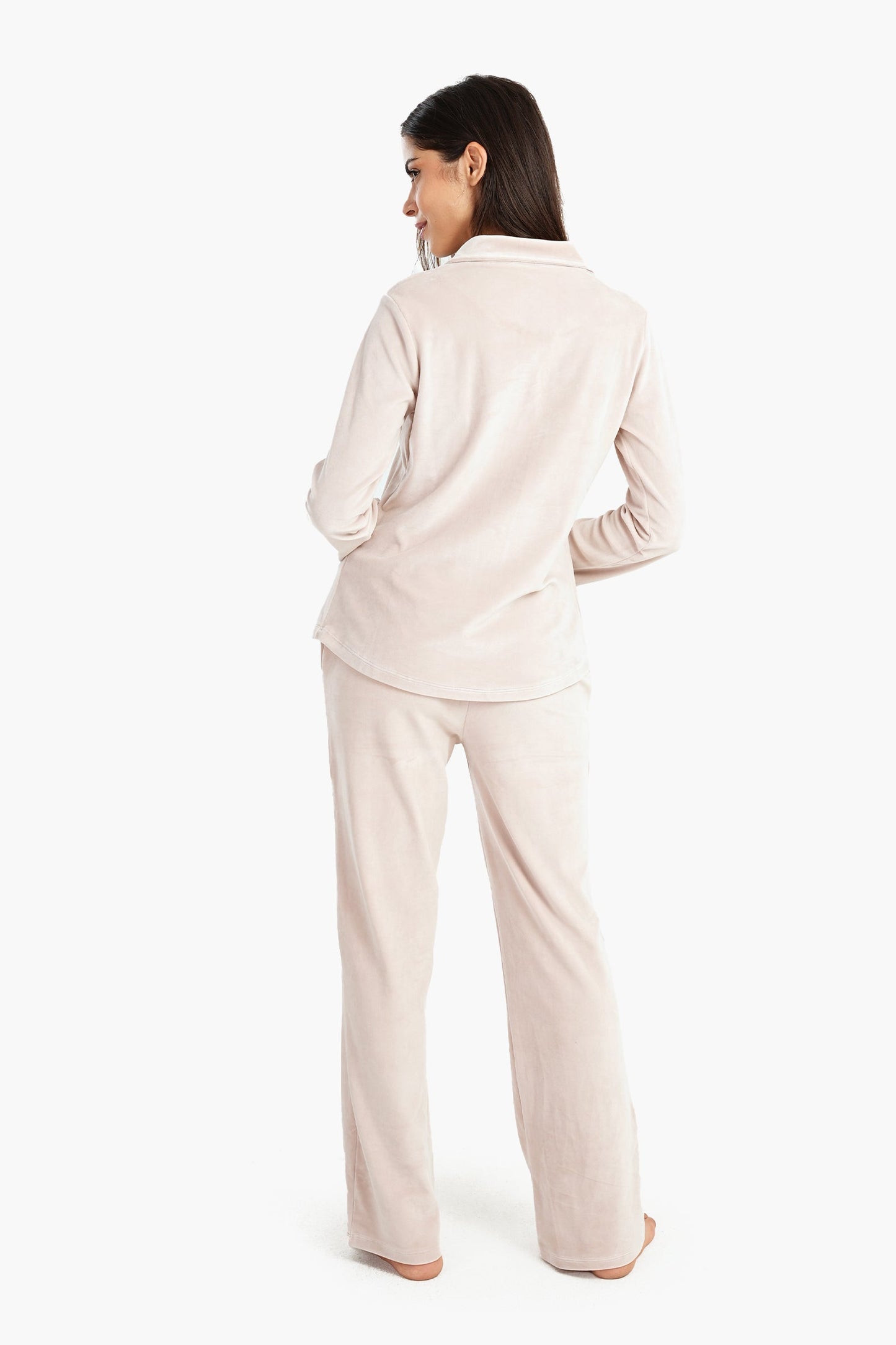 Carina Velvet Classic Pyjama Set