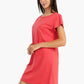 Red Back Cross Round Neck Nightgown