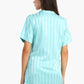 Carina Striped Turquoise Sleep Shirt