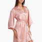 Carina Short Satin Robe