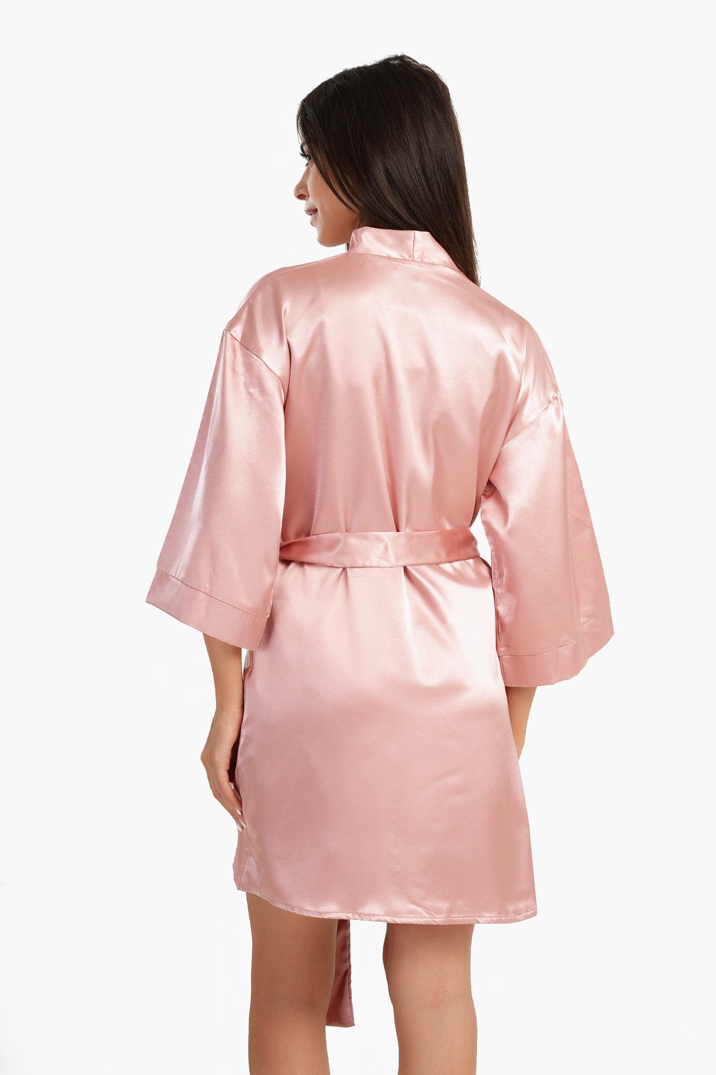 Carina Short Satin Robe