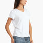 Viscose V-Neck T-Shirt