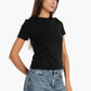 Cotton Basic Slip-on T-Shirt