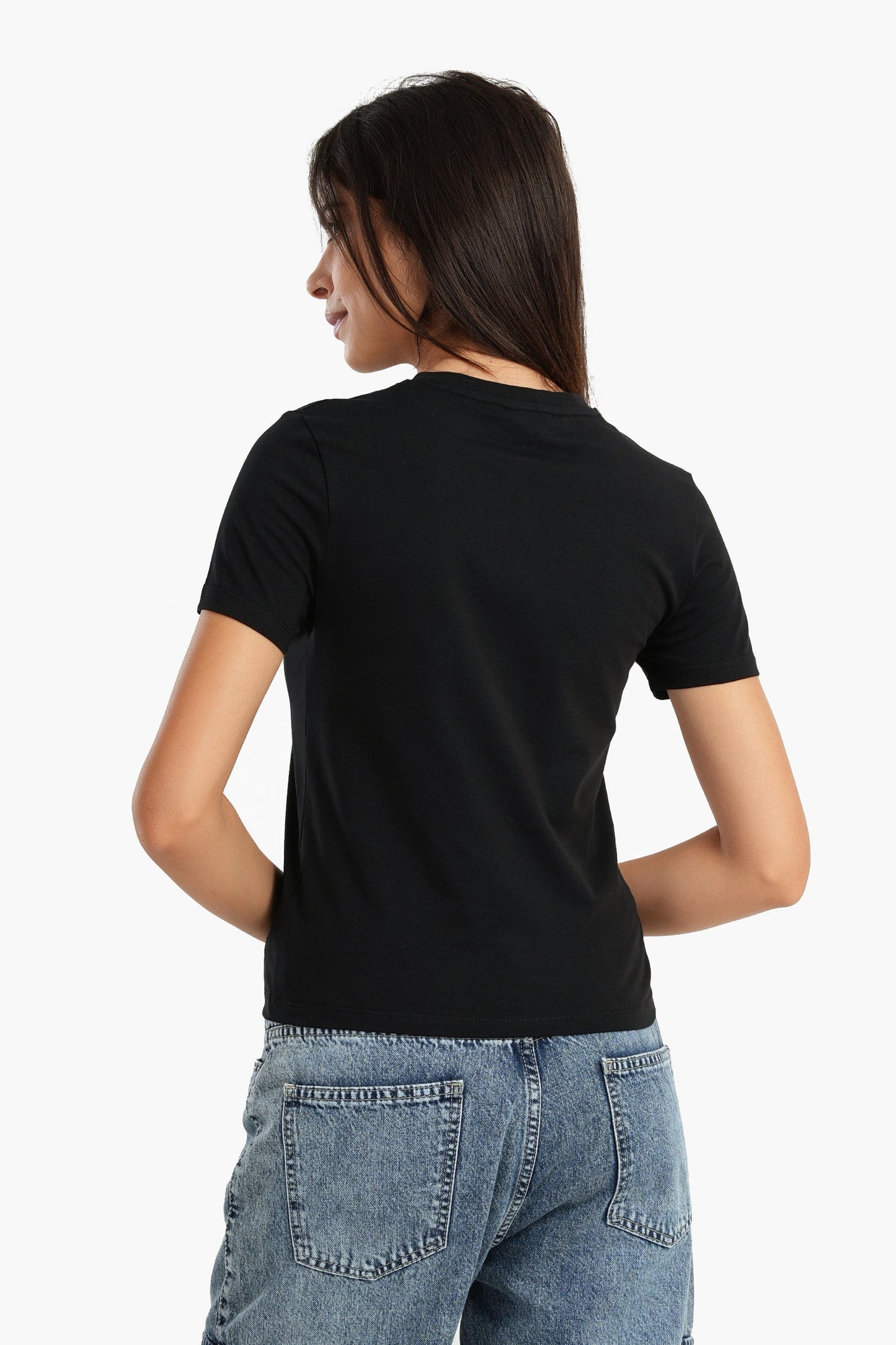 Cotton Basic Slip-on T-Shirt