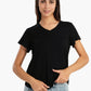 Viscose V-Neck T-Shirt