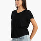 Viscose V-Neck T-Shirt