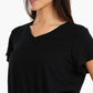 Viscose V-Neck T-Shirt