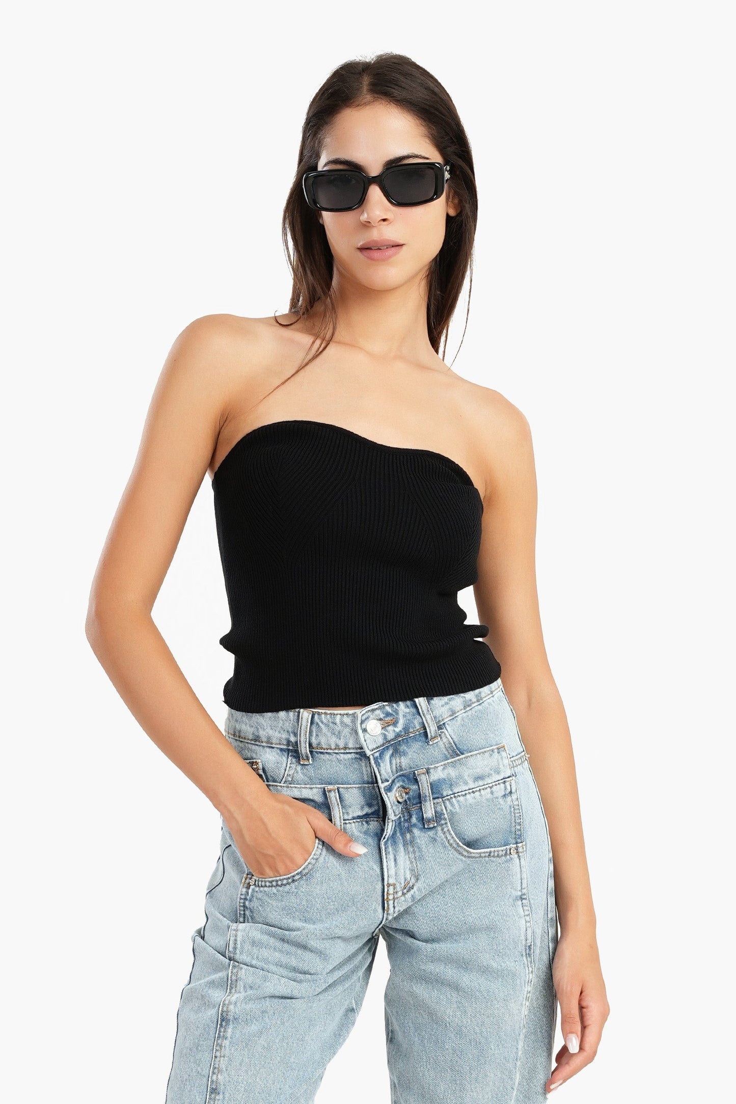 Carina Strapless Trico Top