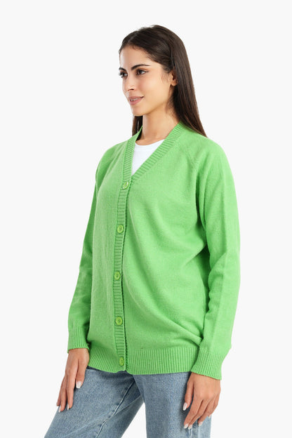 كارديجان مع زر للإغلاق
