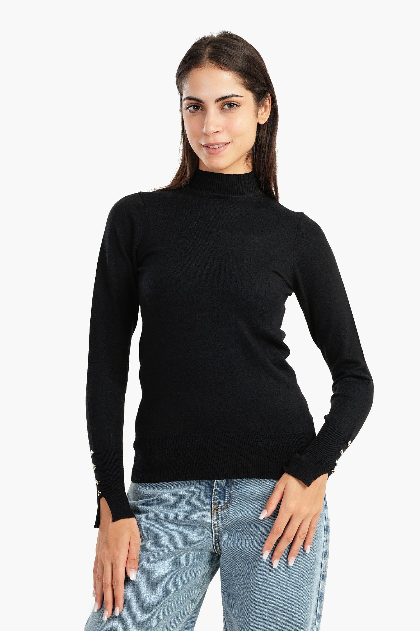 Carina Pullover with Cuff Slits