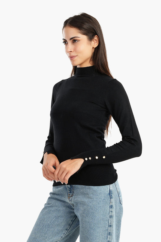 Carina Pullover with Cuff Slits