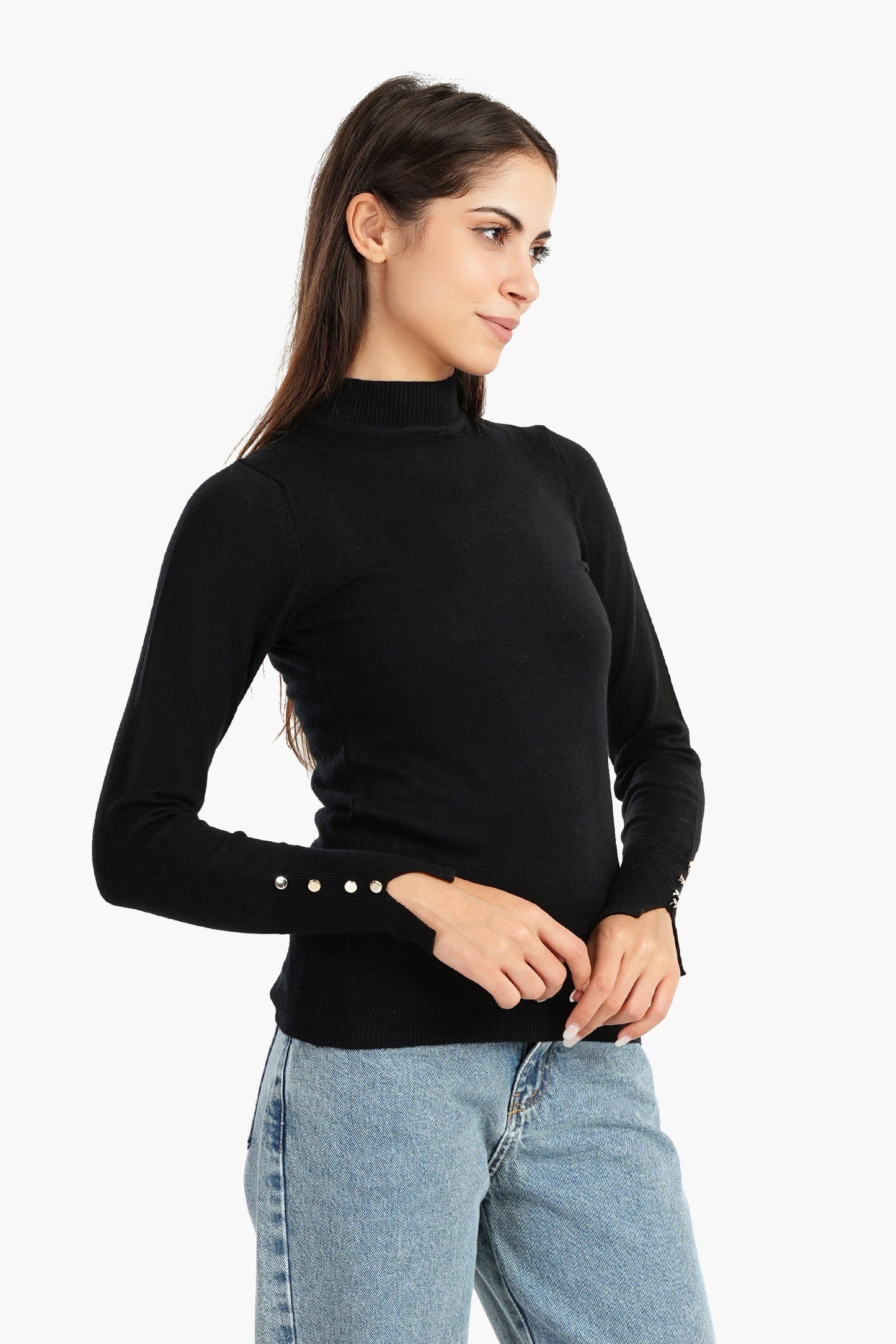 Carina Pullover with Cuff Slits