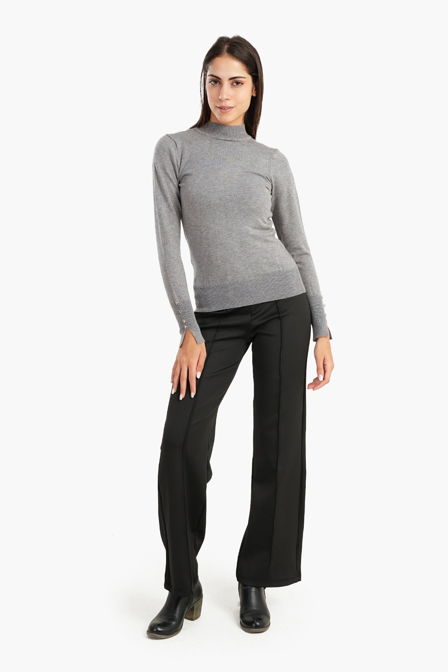 Carina Pullover with Cuff Slits